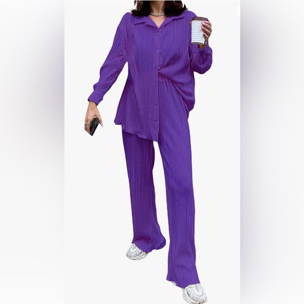 Amazon purple lounge set size medium